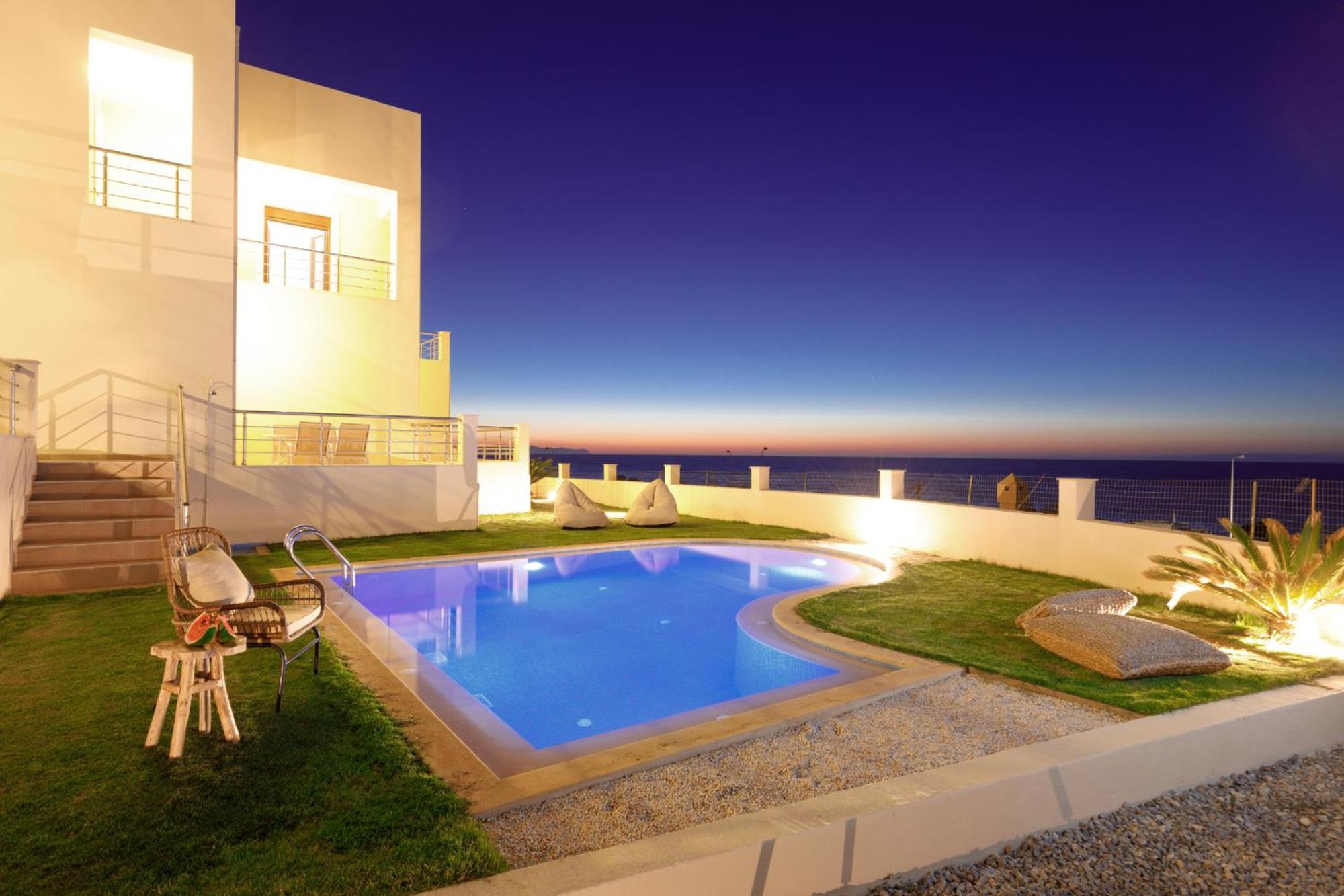 Oak Wood - Sea View Exclusive Maisonette Sfakaki Bagian luar foto