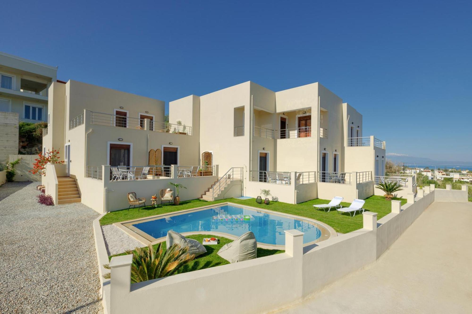 Oak Wood - Sea View Exclusive Maisonette Sfakaki Bagian luar foto