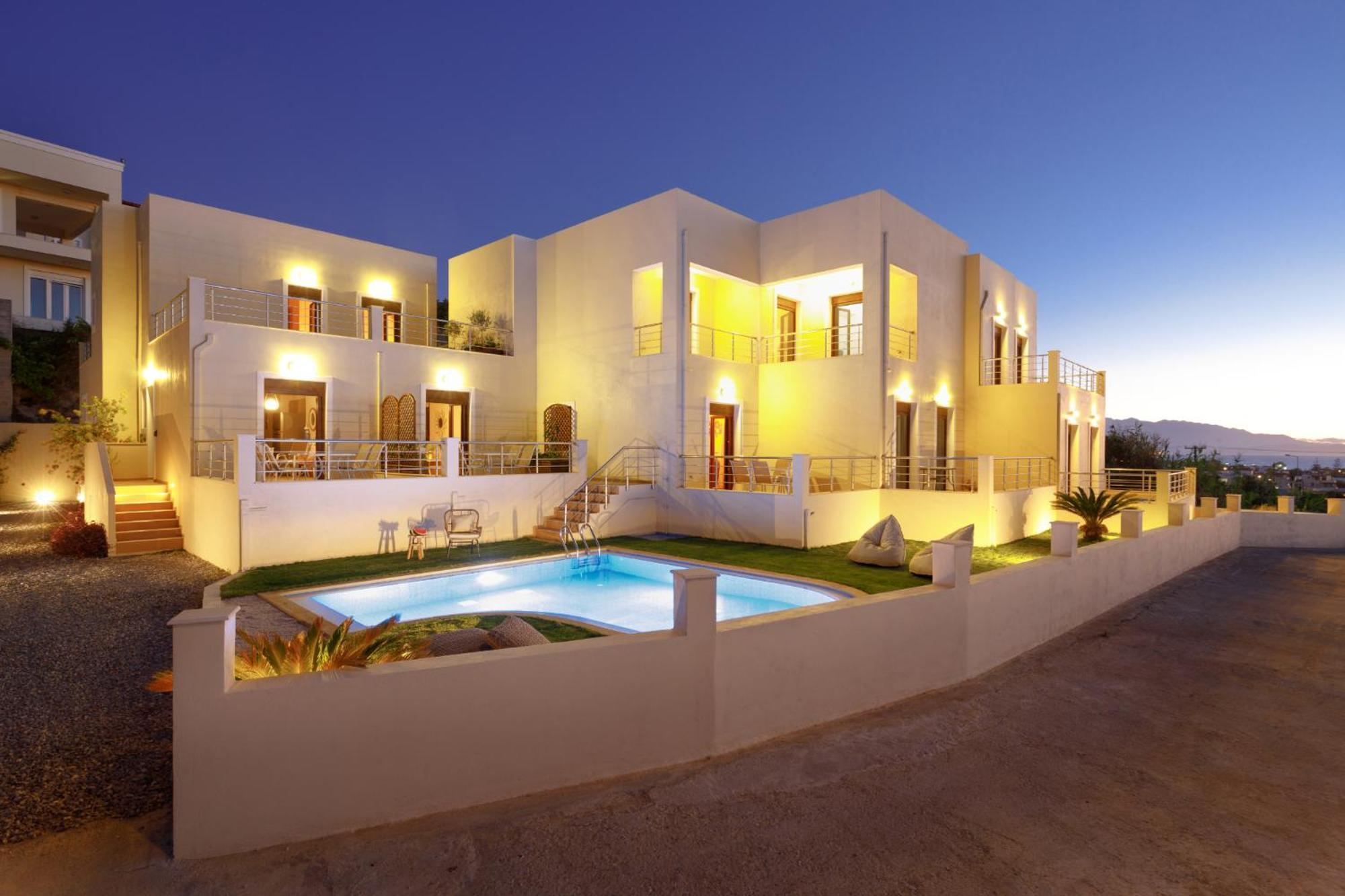 Oak Wood - Sea View Exclusive Maisonette Sfakaki Bagian luar foto