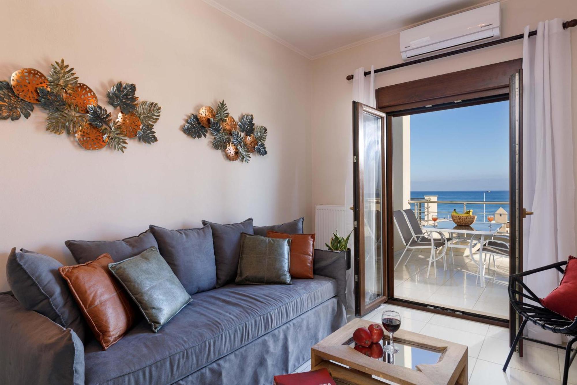 Oak Wood - Sea View Exclusive Maisonette Sfakaki Bagian luar foto