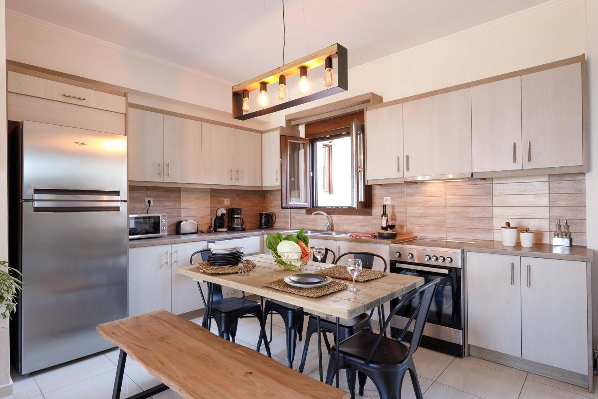 Oak Wood - Sea View Exclusive Maisonette Sfakaki Bagian luar foto