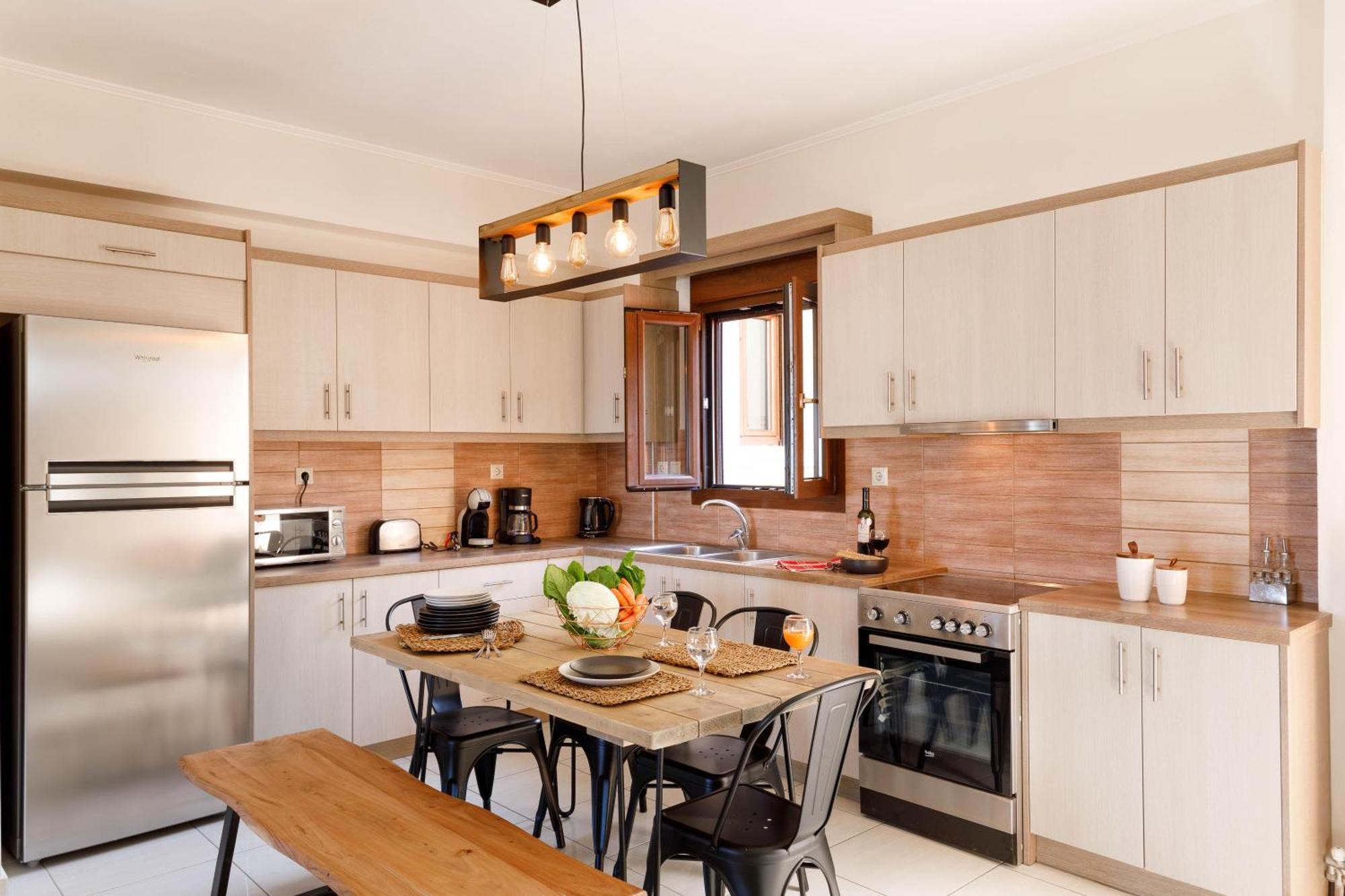 Oak Wood - Sea View Exclusive Maisonette Sfakaki Bagian luar foto